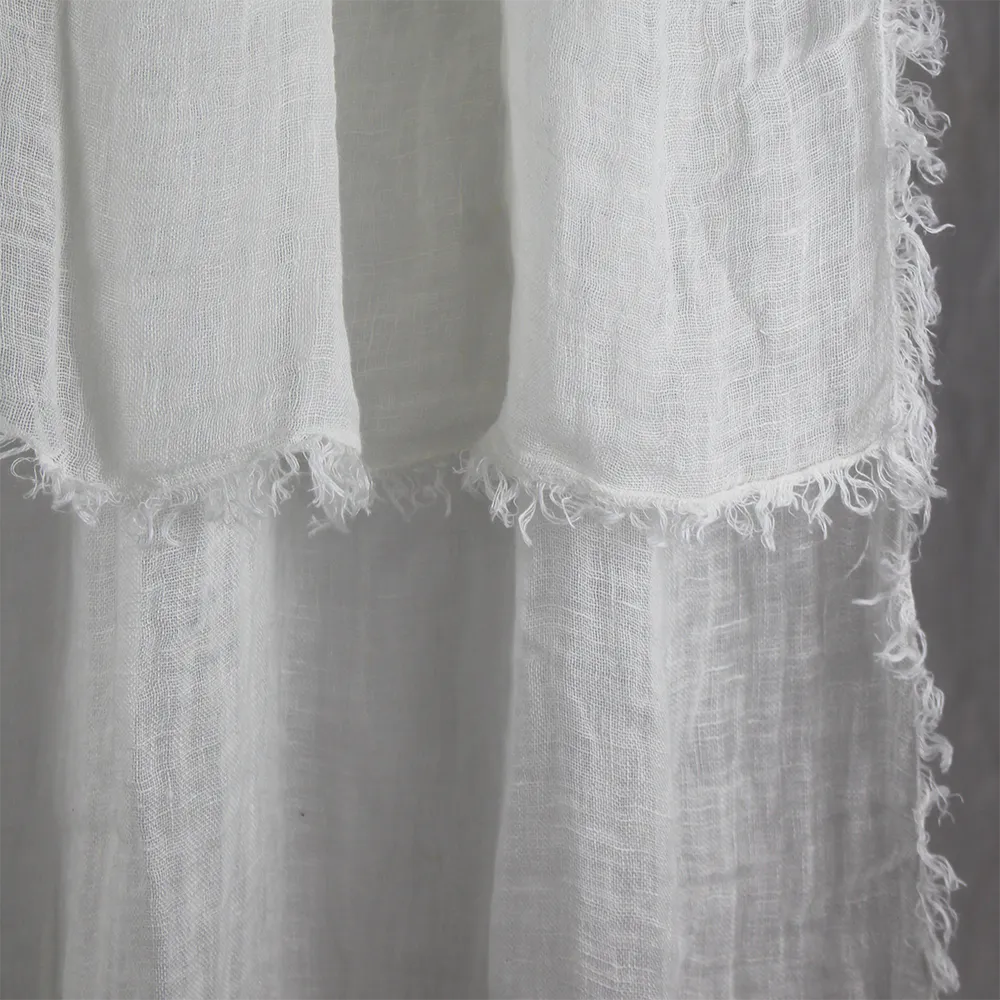 French Linen Curtain - Ivory