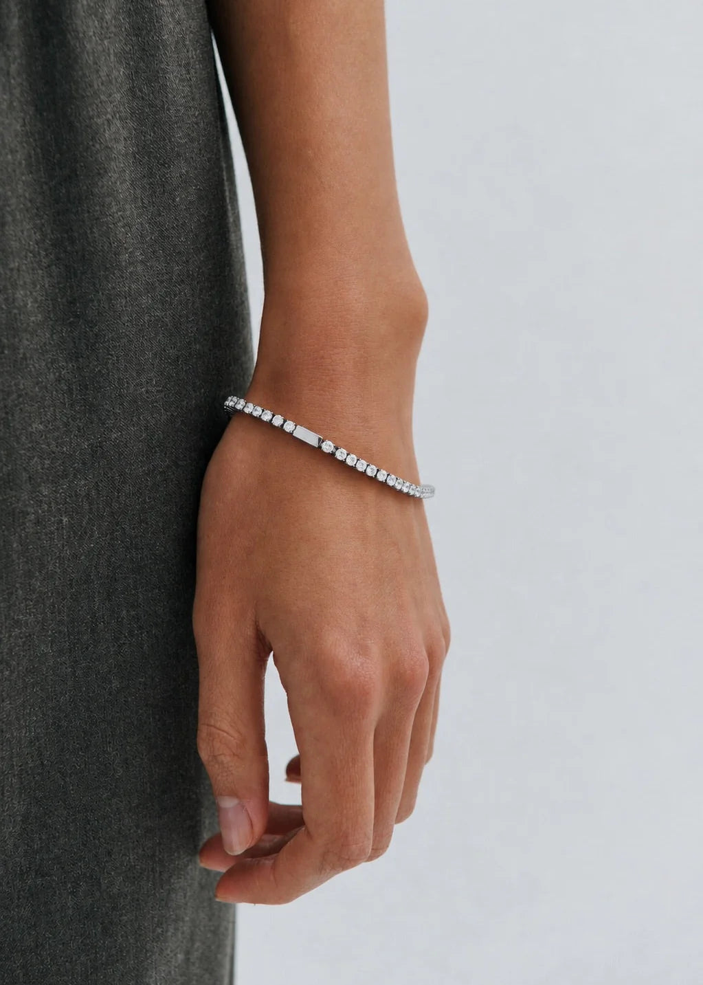Classic Diamante Tennis Bracelet