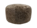 Shorn Curly Wool Ottoman - Nomad