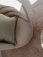 Harlow Linen Cushion - Gumleaf