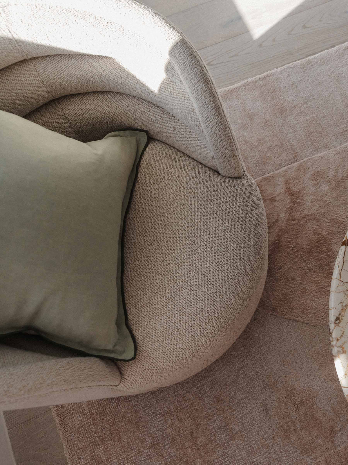 Harlow Linen Cushion - Gumleaf