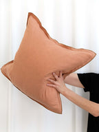 Harlow Linen Cushion - Clay