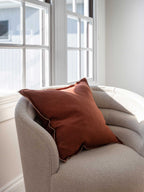 Harlow Linen Cushion - Merlot