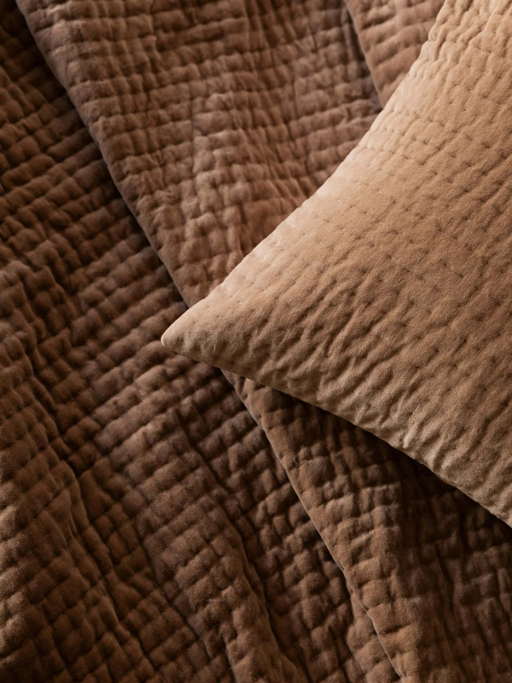 Cino Cacao Cotton Velvet Quilt
