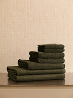 Tweed Towels - Olive