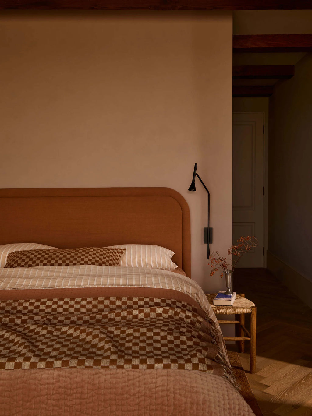 Cino Caramel Cotton Velvet Quilt