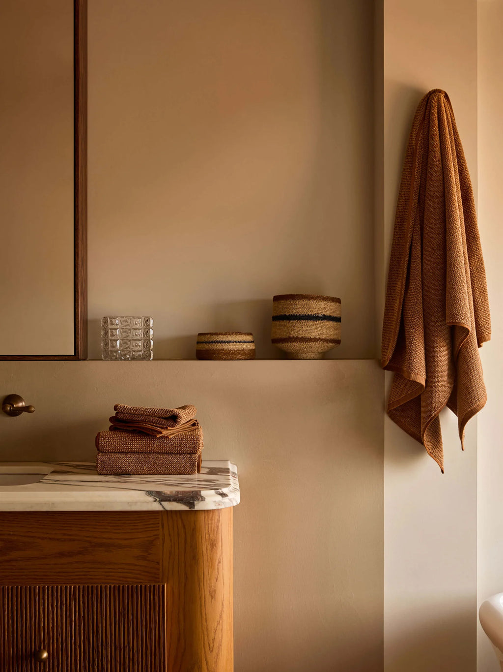 Tweed Towels - Brulee