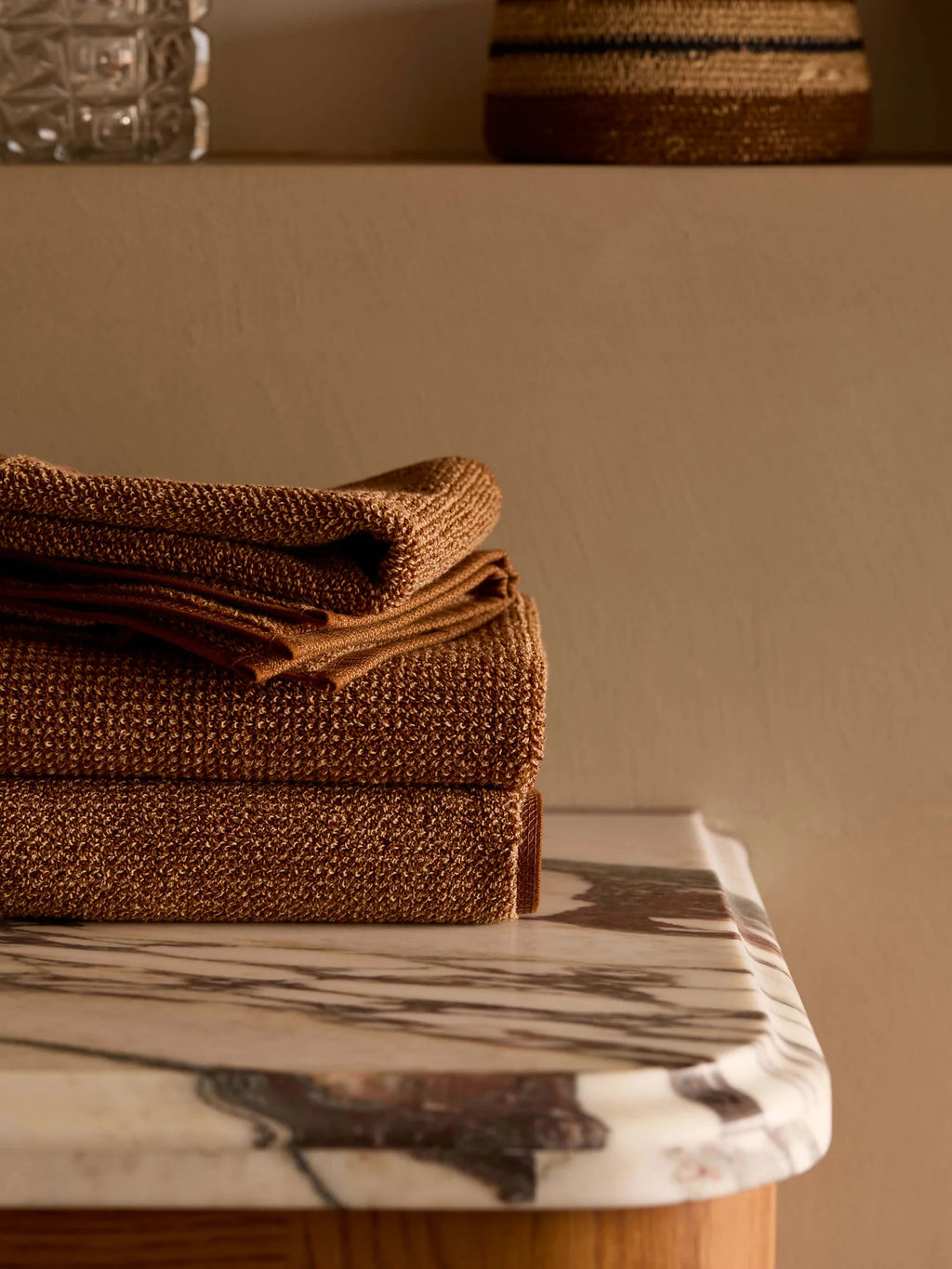 Tweed Towels - Brulee