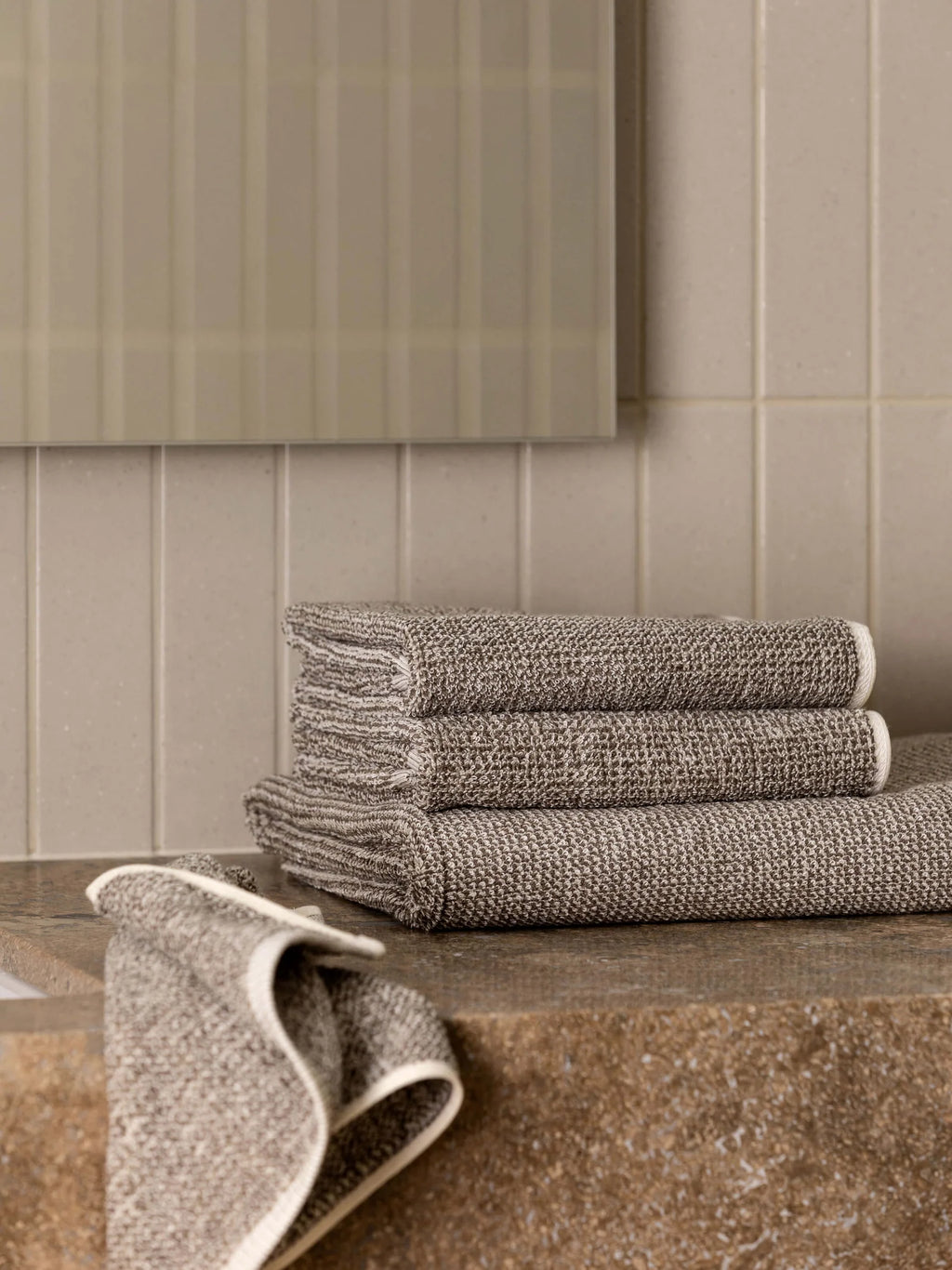 Tweed Towels - Light Cafe