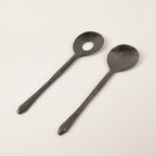 Burnished Salad Servers