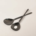 Burnished Salad Servers
