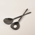 Burnished Salad Servers
