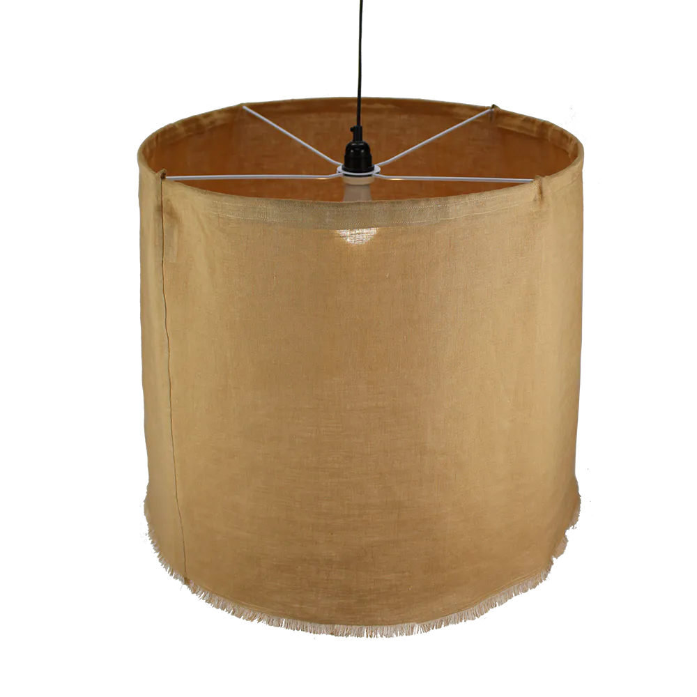 Poppy Linen Pendant - Tabacco