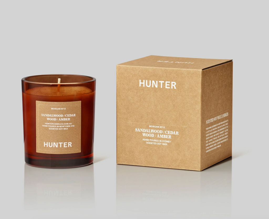 Morgan Candle / Sandalwood, Cedar Wood, Amber