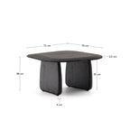 Arden Side Table - Charred Oak