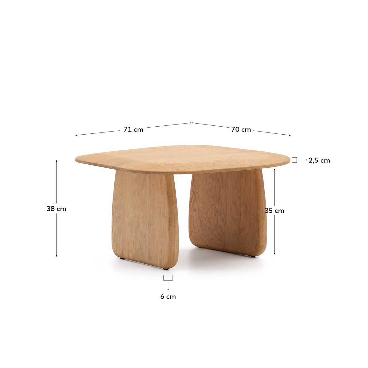 Arden Side Table - Natural Oak