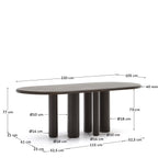 Mienna Dining Table - Walnut