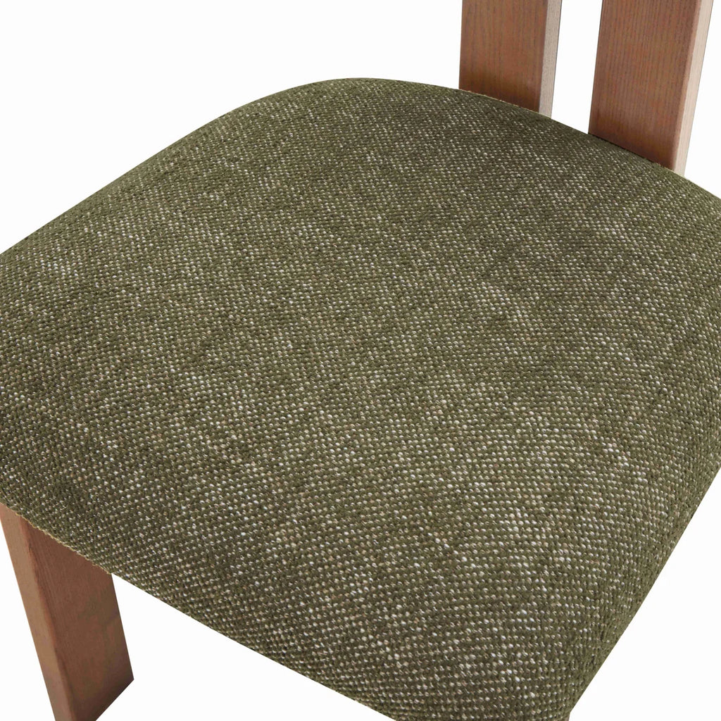 Adi Dining Chair - Walnut/Emerald