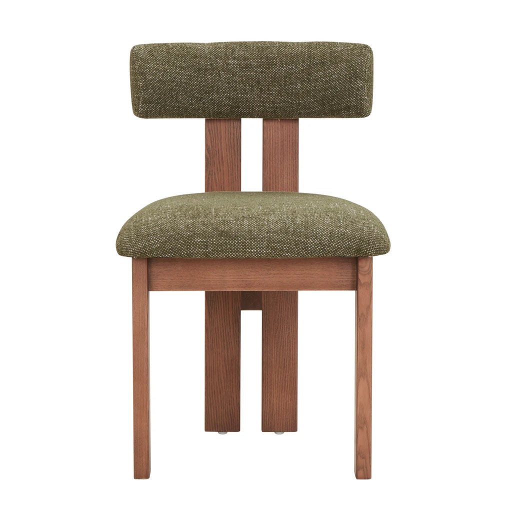 Adi Dining Chair - Walnut/Emerald