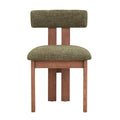 Adi Dining Chair - Walnut/Emerald