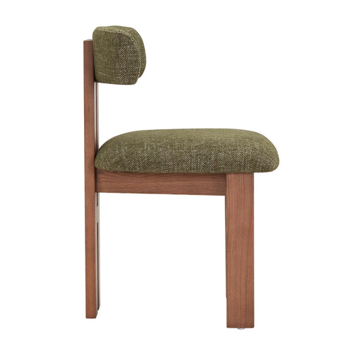 Adi Dining Chair - Walnut/Emerald