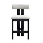 Adi Kitchen Stool - Charred Black/Natural