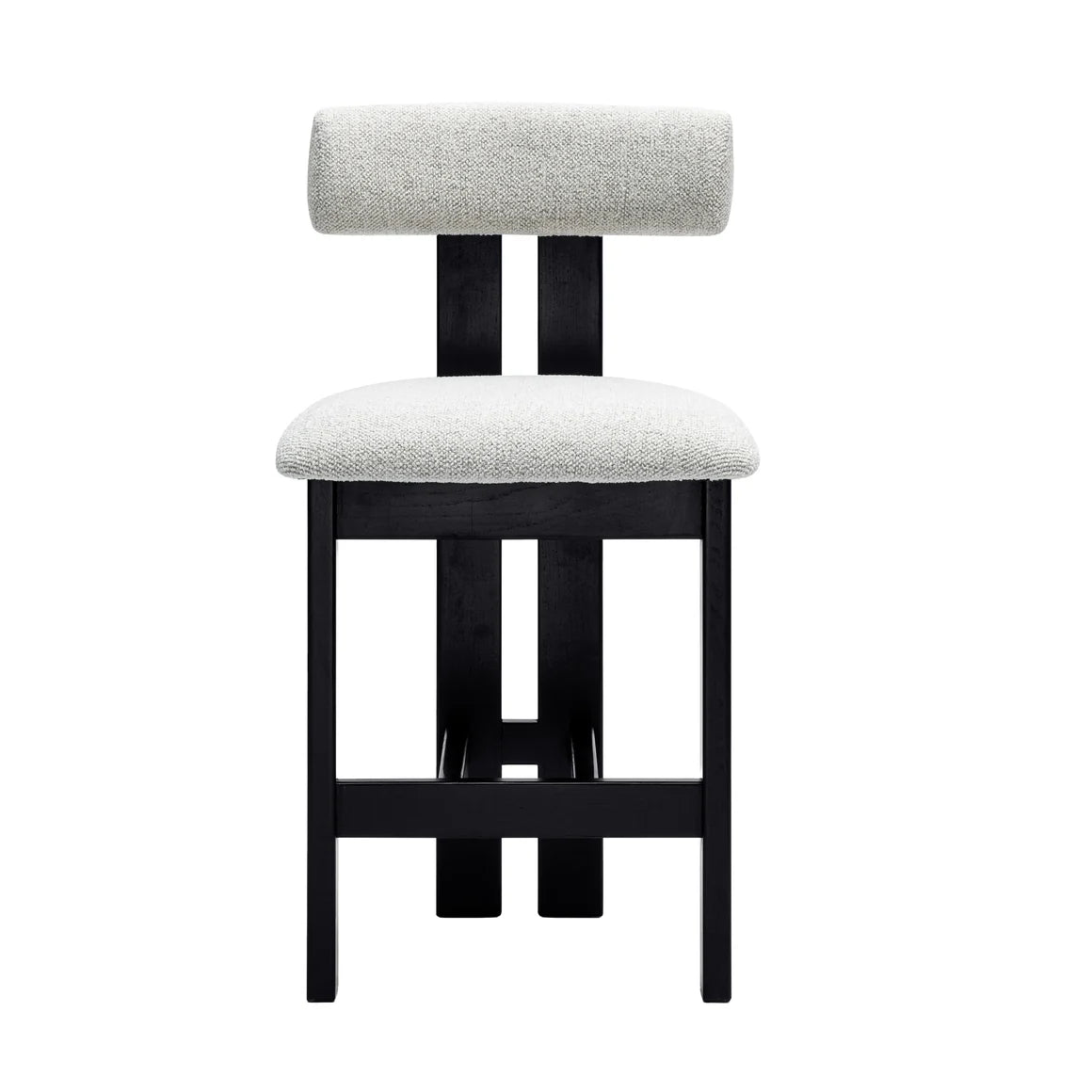 Adi Kitchen Stool - Charred Black/Natural