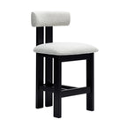 Adi Kitchen Stool - Charred Black/Natural