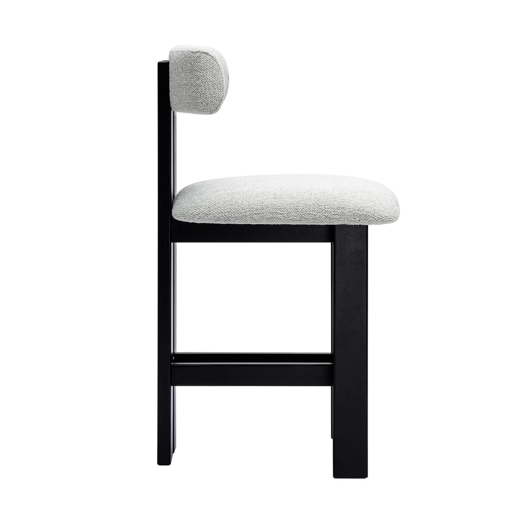 Adi Kitchen Stool - Charred Black/Natural