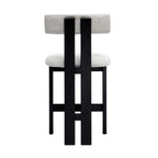 Adi Kitchen Stool - Charred Black/Natural