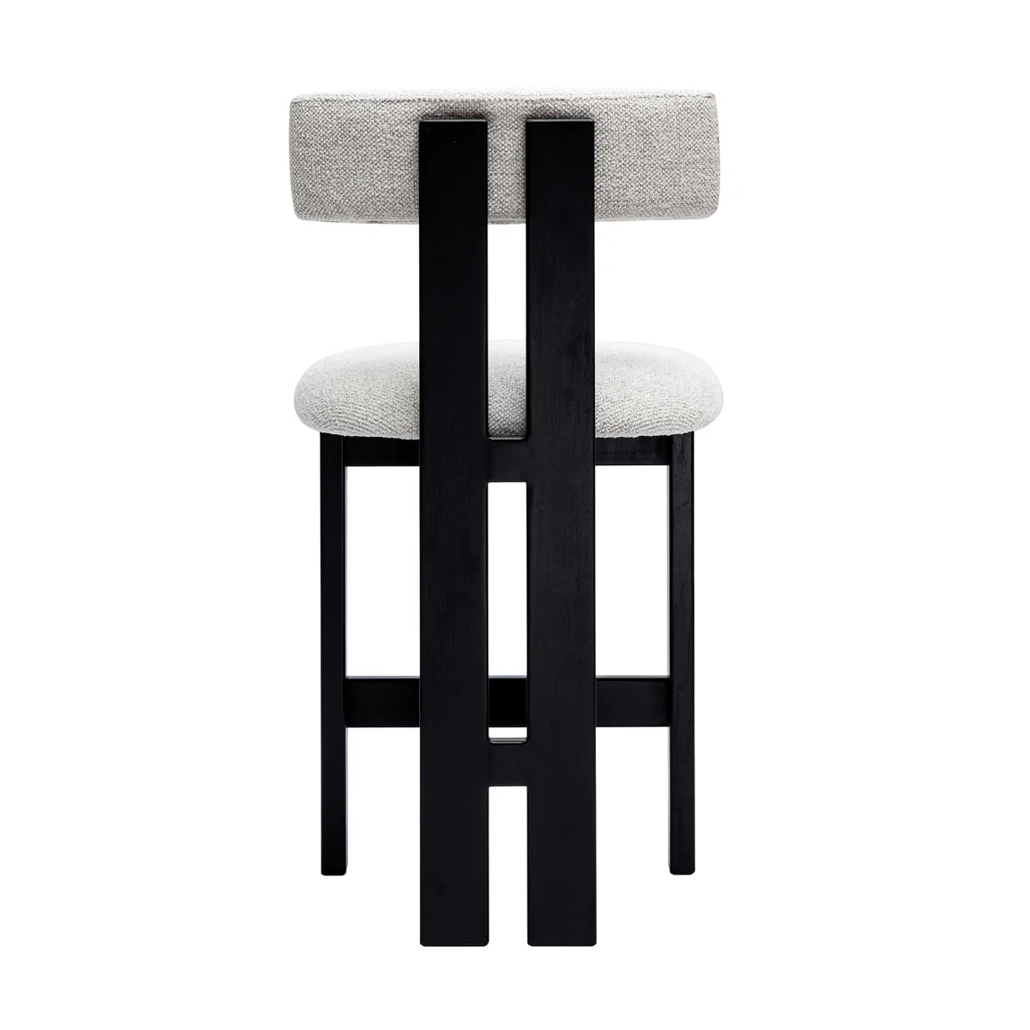 Adi Kitchen Stool - Charred Black/Natural