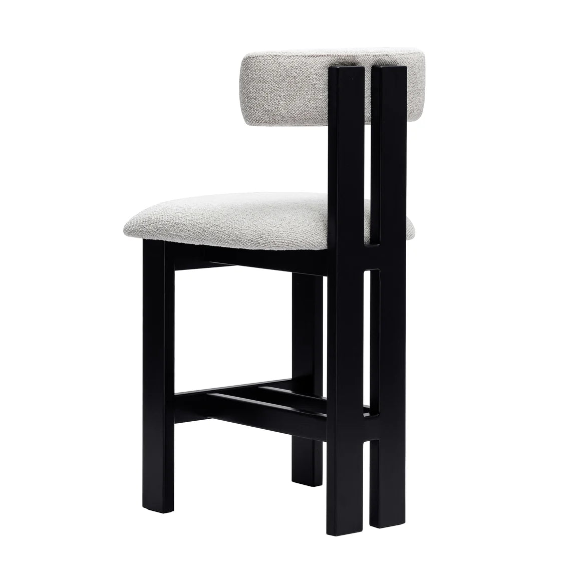 Adi Kitchen Stool - Charred Black/Natural
