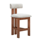 Adi Kitchen Stool - Walnut/Natural