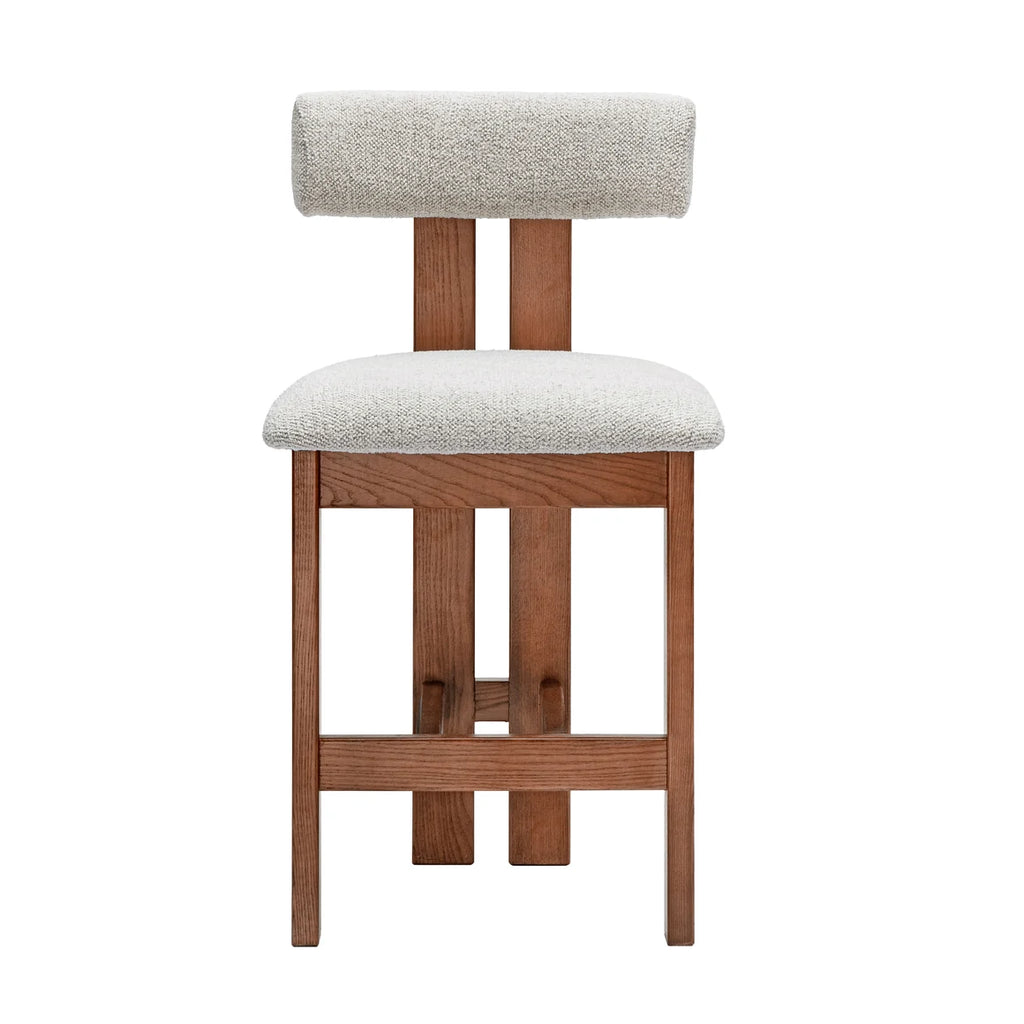 Adi Kitchen Stool - Walnut/Natural