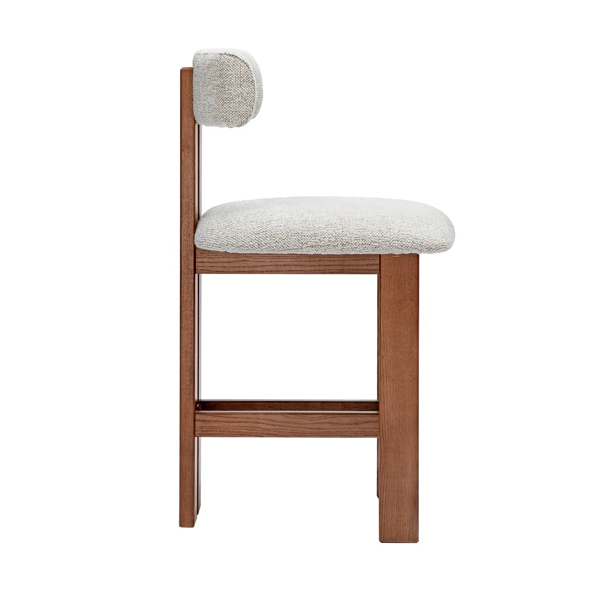 Adi Kitchen Stool - Walnut/Natural