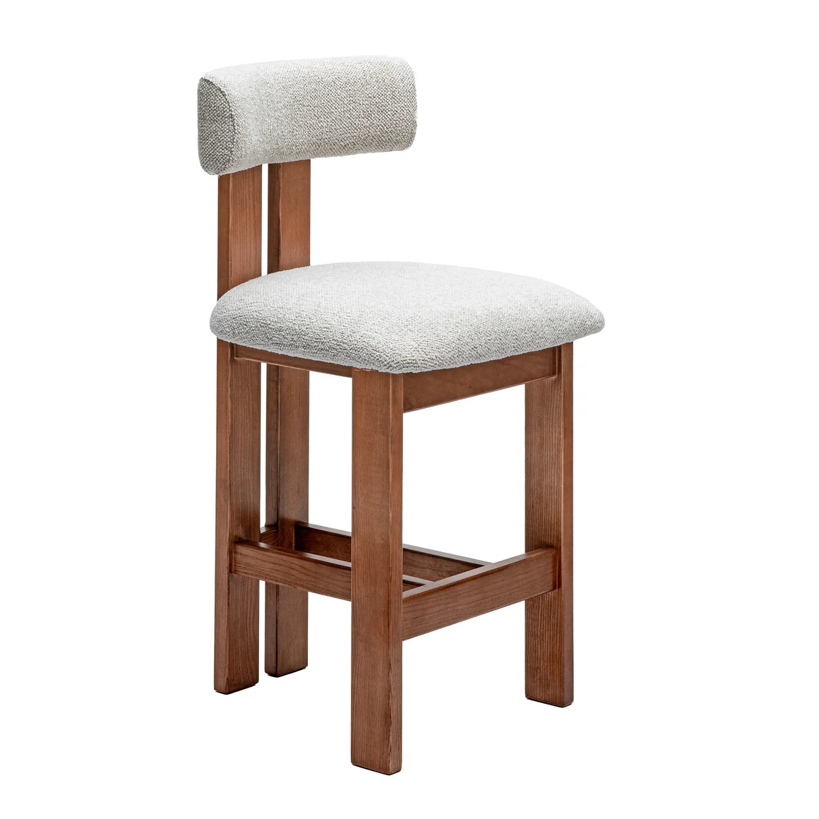 Adi Kitchen Stool - Walnut/Natural