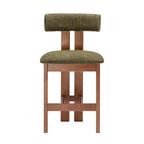 Adi Kitchen Stool - Walnut/Emerald