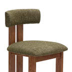 Adi Kitchen Stool - Walnut/Emerald