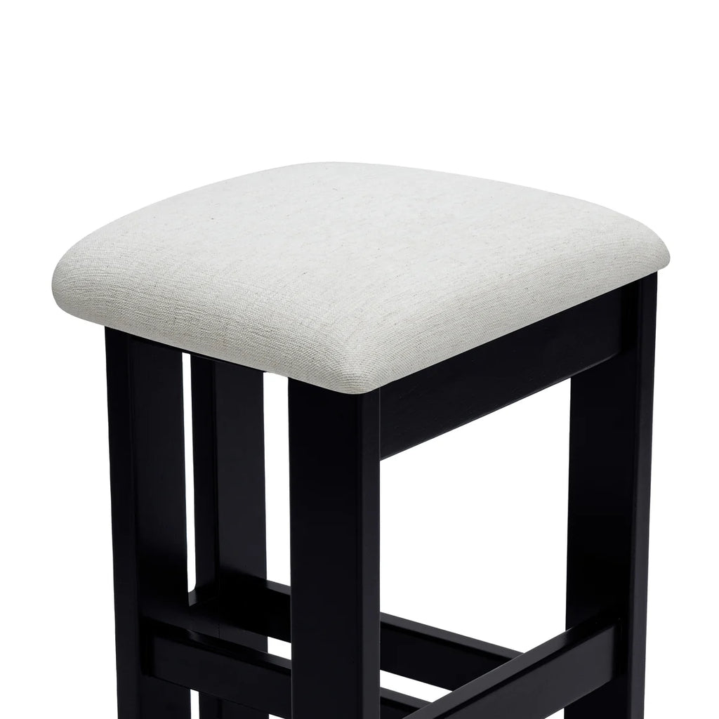Marlie Backless Kitchen Stool - Charred Black