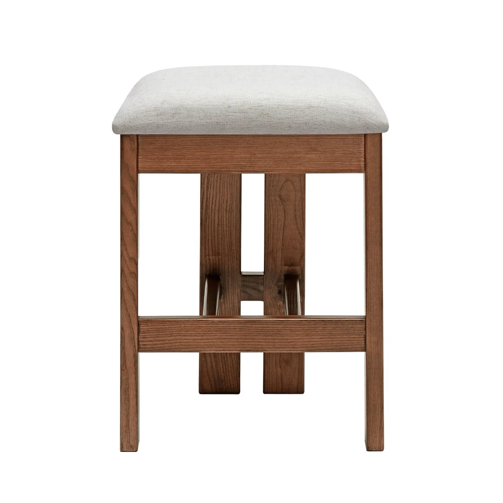Marlie Backless Kitchen Stool - Walnut