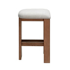 Marlie Backless Kitchen Stool - Walnut