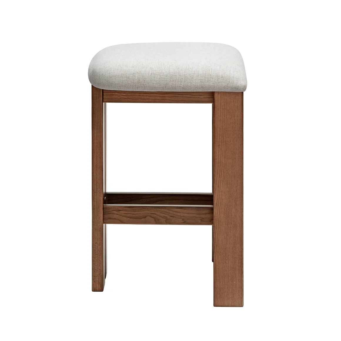 Marlie Backless Kitchen Stool - Walnut