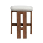 Marlie Backless Kitchen Stool - Walnut
