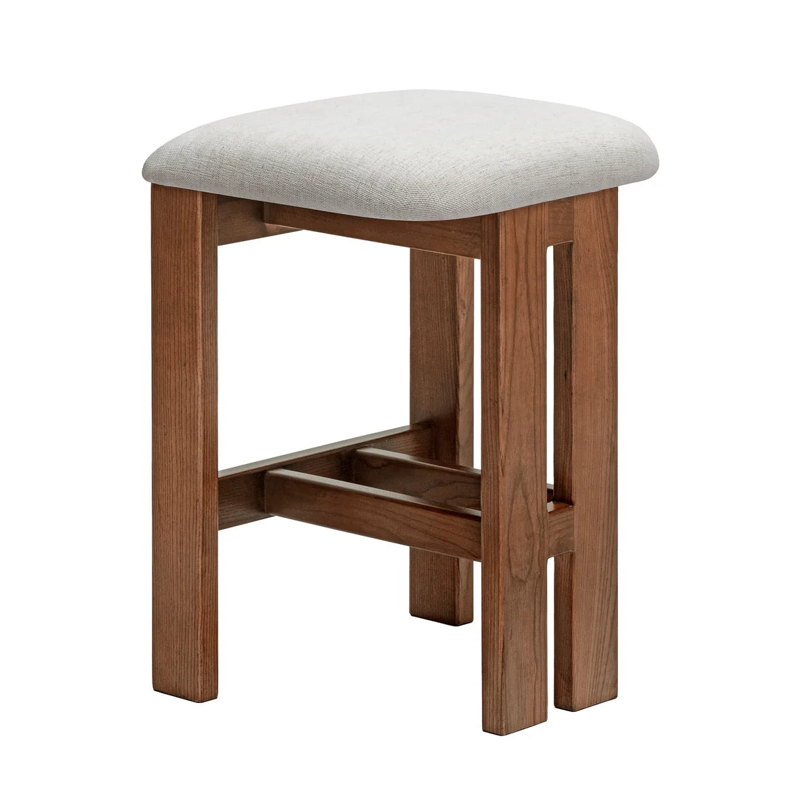 Marlie Backless Kitchen Stool - Walnut