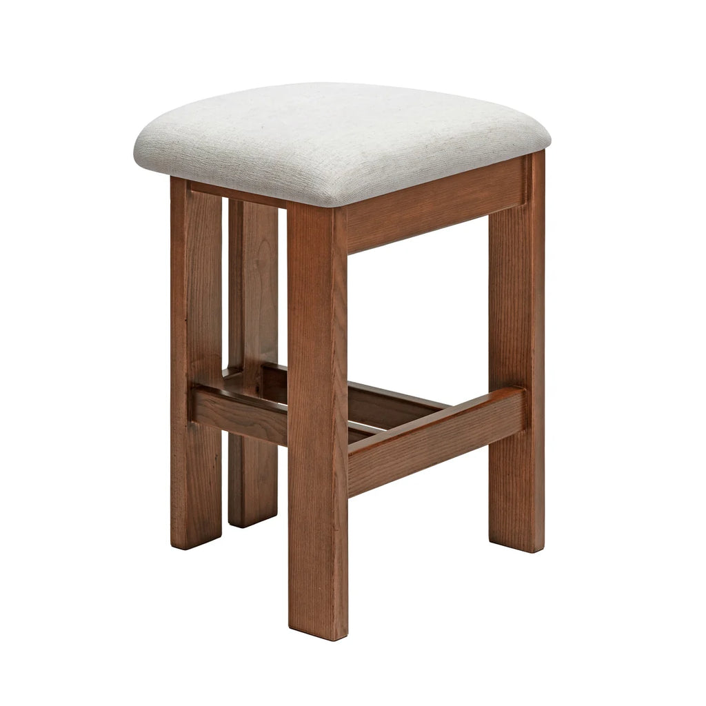 Marlie Backless Kitchen Stool - Walnut