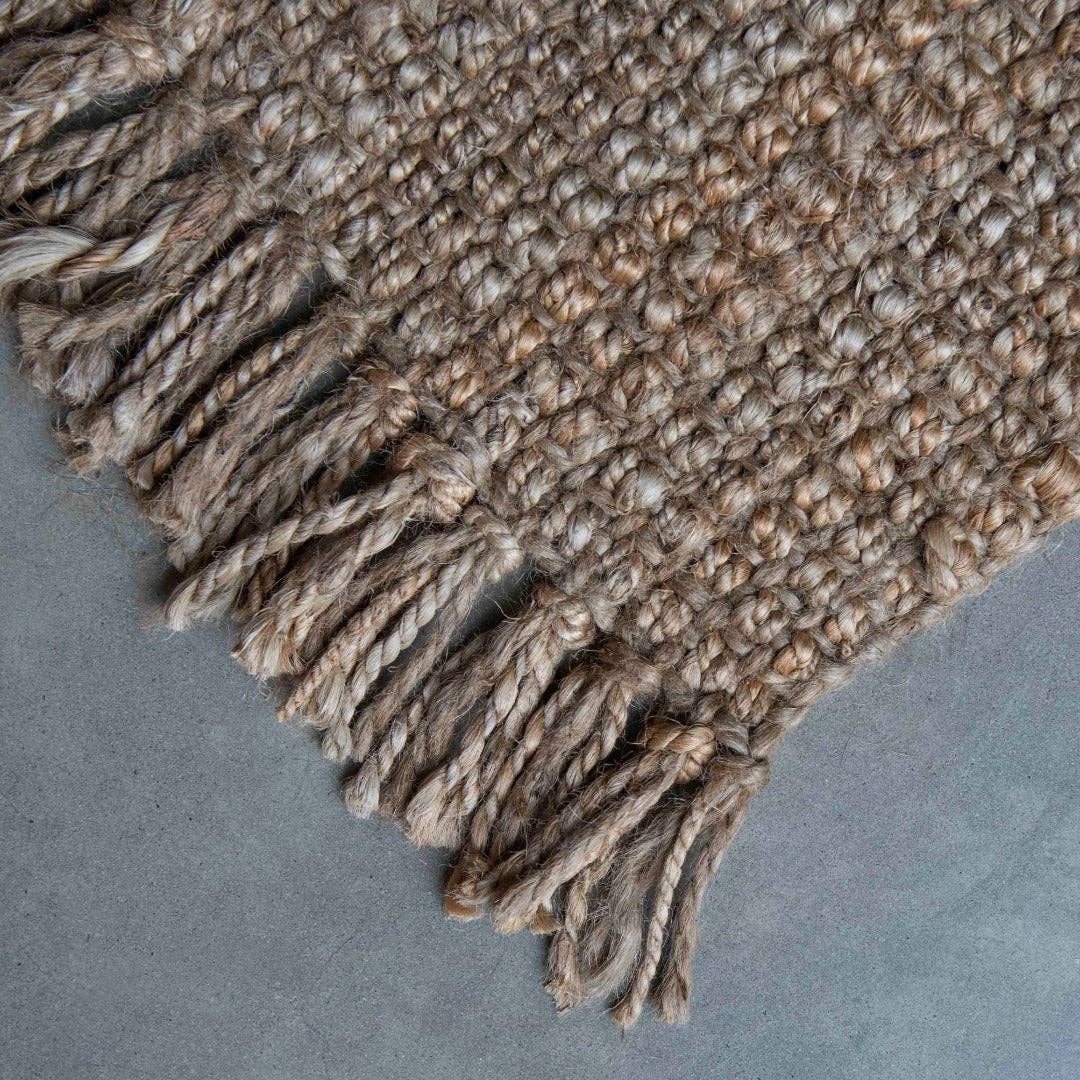 Fringed Natural Jute Doormat