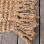 Fringed Natural Jute Doormat