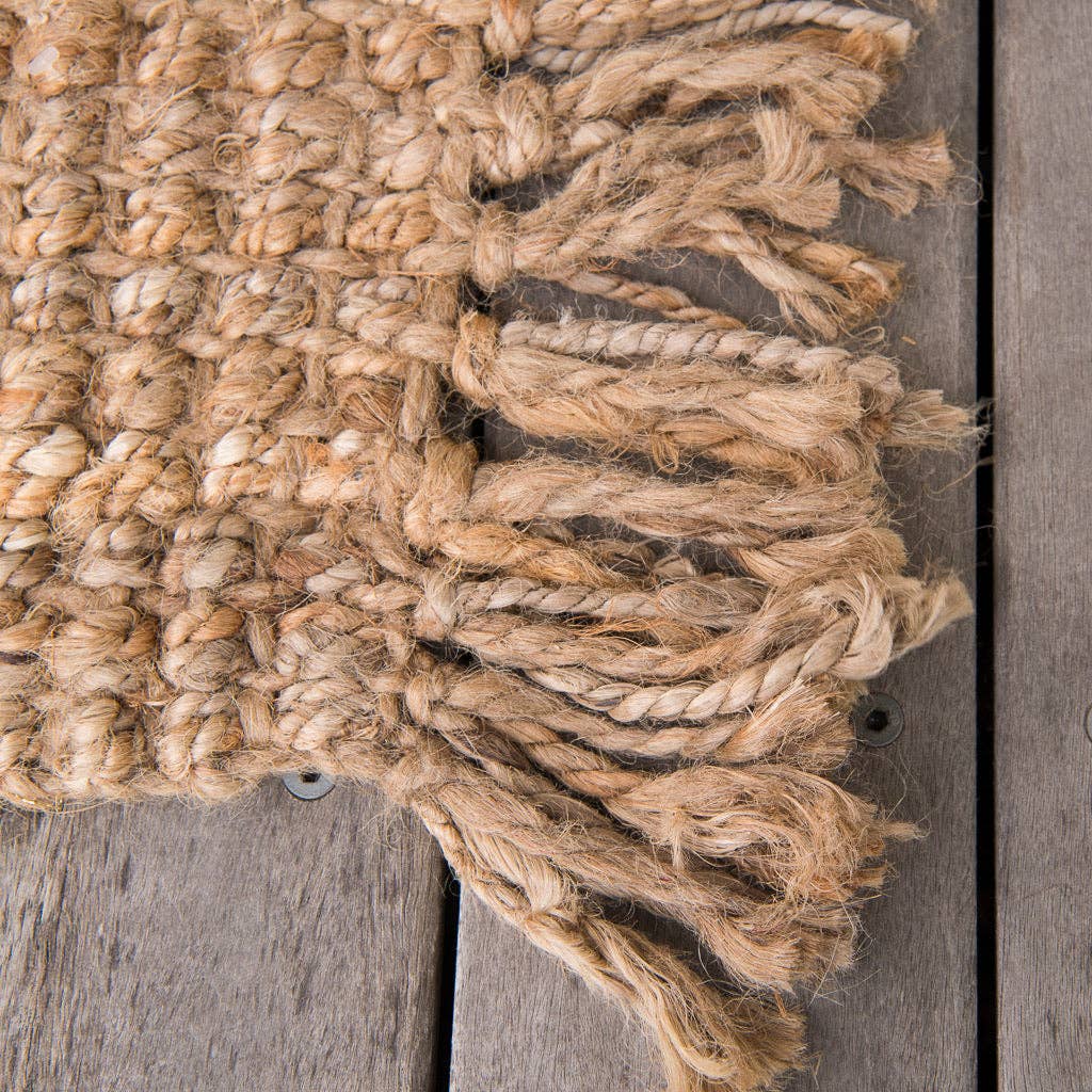 Fringed Natural Jute Doormat