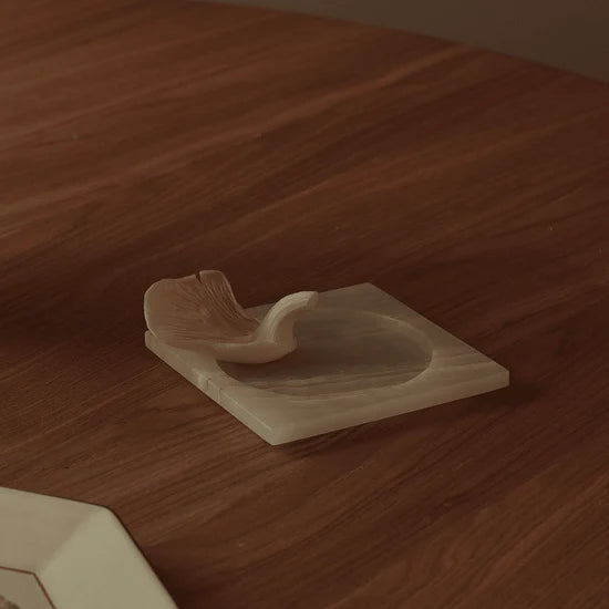 Ink Dish - White Onyx