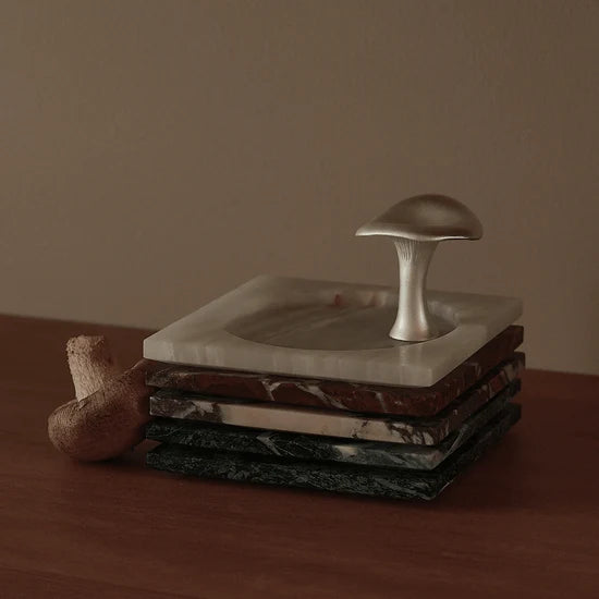 Ink Dish - White Onyx